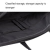 Deli 63751 Front And Rear Double Pockets Multi-Layer Briefcases Handheld Meeting Bag, Black, Dark Gray