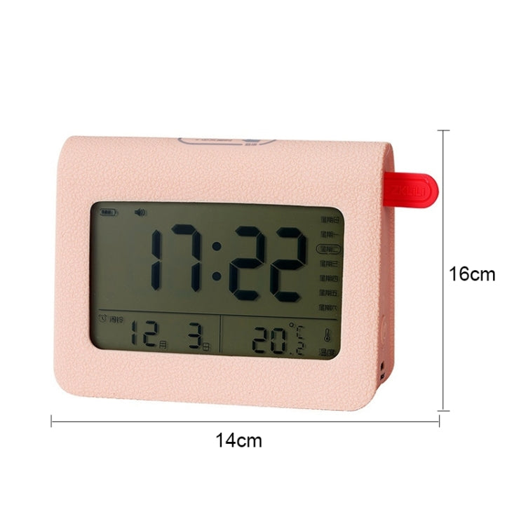 ZKLiLi Lazy Snooze Applet Alarm Clock Bedside Bluetooth Multifunctional Silent Digital Alarm Clock, Blue, Pink, Gray