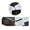 150 PCS Wedding Blessing Card Thank You Message Gift Decoration Card Bronzing Flower Greeting Card, Blessing （White）, Thank You （White）, Love You （White）, Happy Birthday （White）, Blessing （Black）, Thank You （Black）, Love You （Black）��������������������...