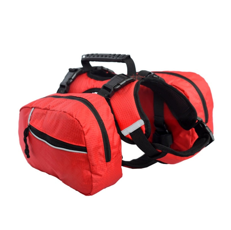 Pet Chest Backpack Multifunctional Outdoor Detachable Backpack For Dogs with Leash, Specification: S(Red)
