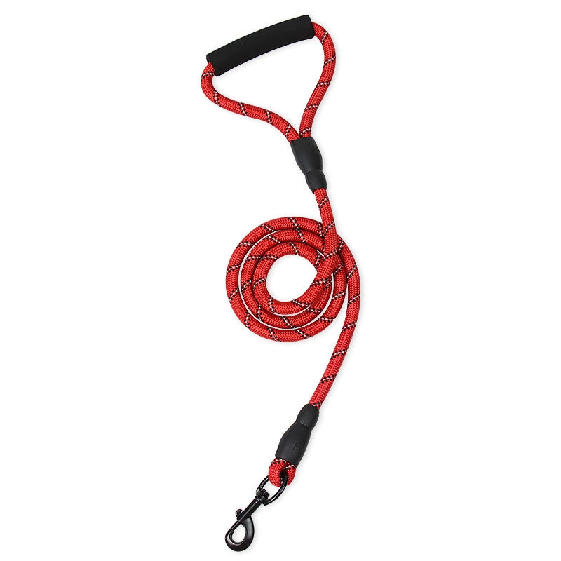 Pet Reflective Leash Medium & Large Dog Walking Supplies(Red)