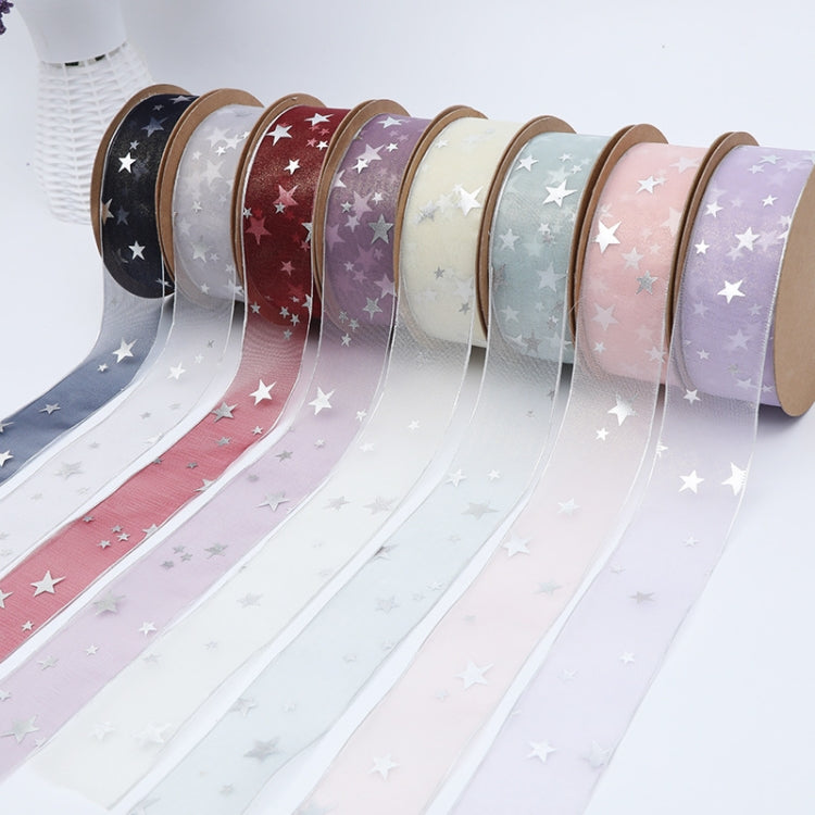 Star Ribbon Wedding Floral Packaging Ribbon, 2.5 cm, 4 cm