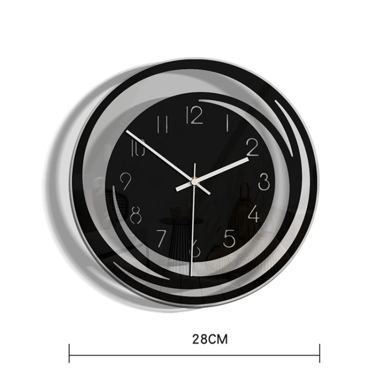 TM009 Home Living Room Decoration Acrylic Wall Clock Transparent Silent Clock, TM009