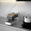 Kitchen Countertop Under Sink Spice Racks Can Be Stacked With Multi-Layer Pull-Out Storage Wrought Iron Rack, Black, White, Pink