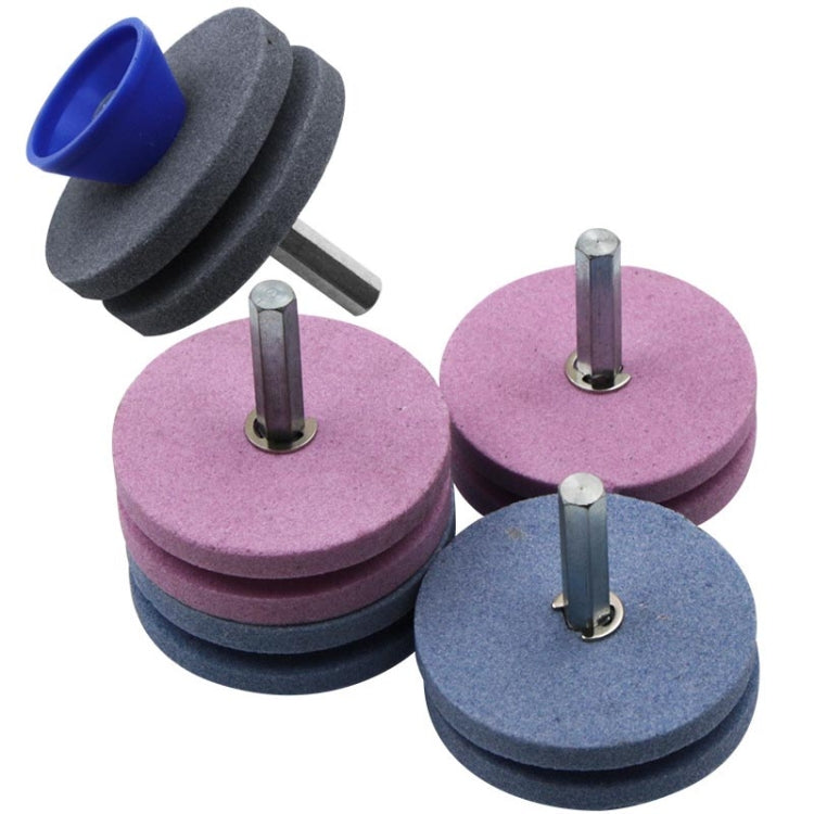 Lawn Mower Sharpener Grinding Wheel Sharpener Industrial Grinding Head, Specification: 4-layer Blue+Pink, 2-layer Pink, 2-layer Blue, 2-layer Grey, 4-layer Blue+Pink