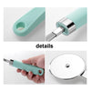 9 in 1 Plastic Handle Stainless Steel Kitchen Utensils Household Gadget Set, Cyan, Black