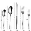 20 in 1 Stainless Steel Cutlery Steak Cutlery Set, True Color, Golden, Rose Gold, Colorful, Black