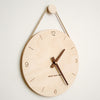 Wooden Sling Wall Clock Home Living Room Clock, 10 inch Without Printing Plate, 10 inch Scale Version