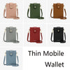 T6029 Niche Messenger Bag Thin Ladies Mobile Wallet, Blue, Red, Black, Light Pink, Green, Brown, Gray