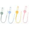 M010087 Silicone Baby Teether Anti-Dropping Chain Children Pacifier Anti-Dropping Strap, Pink, Yellow, Blue, Gray-green
