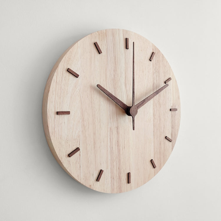 Solid Wooden Wall Clock Home Living Room Wall Clock Decorative Clock, Solid Wooden Wall Clock