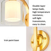 5W Warm Light Simple Bedroom Study Bedside Lamp LED Wall Lamp Creative Corridor Wall Lamp, 2032 Gold, 2033 Gold, 2035 Black Gradient Blue, 2035 Black Breeze Gray, 2035 Black Gradient Green, 2035 Black Amber, 2035 Gold Gradient Blue, 2035 Gold Smoke Gra...