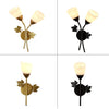 6014 Iron Wall Lights LED Bedroom Bedside Lights Postmodern Corridor Trump Light Hotel Restaurant Lighting, Without Light Bulb, 5W White Light, 5W Warm Light, 12W Warm Light, 12W White Light, 12W Three-color Light
