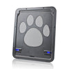 Pet Supplies Dog Paw Print Door Bite-Proof Small Dog Cat Screen Window Door Cat And Dog Door, Black