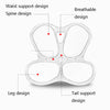 Office Waist Flower Petals Cushion Corrected Sitting Posture Pregnant Woman Decompression Petals, Red, Black