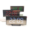 6507 Curved Big Screen Electronic Clock LED Mirror Mute Alarm Clock, White, Red, Green