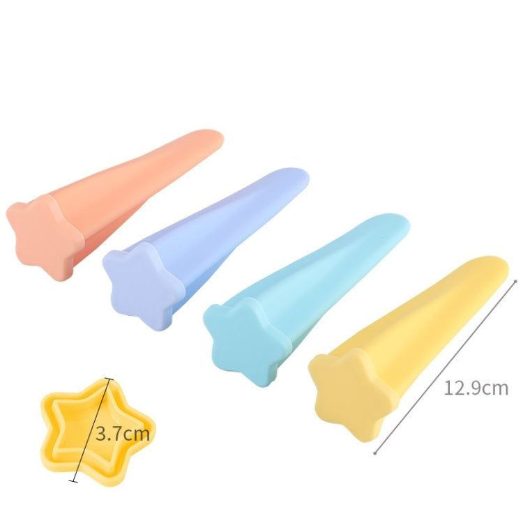 4 in 1 Children Popsicle Mold Set Food Grade Silicone Cream Mold Random Colour Delivery, 2 Sets 4 in 1