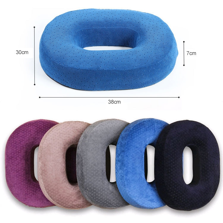 Slow Resilience Memory Foam Office Hip Pad After Hemorrhoids Operation Cushion, Black, Blue, Tibetan Blue, Gray, Coffee Color, Deep Purple