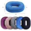 Slow Resilience Memory Foam Office Hip Pad After Hemorrhoids Operation Cushion, Black, Blue, Tibetan Blue, Gray, Coffee Color, Deep Purple
