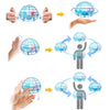 Remote Stunt Suspended Ball Induction Four-Axis Aircraft Toy For Children