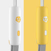 DL001 Small And Medium-Sized Dog Traction Rope Dog Elastic Rope, White, Yellow