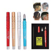 MM VWAN Magic Hairdressing Eyebrow Trimming Engraving Pen Scoring Stainless Steel Razor, Golden, Red, Silver, Blue