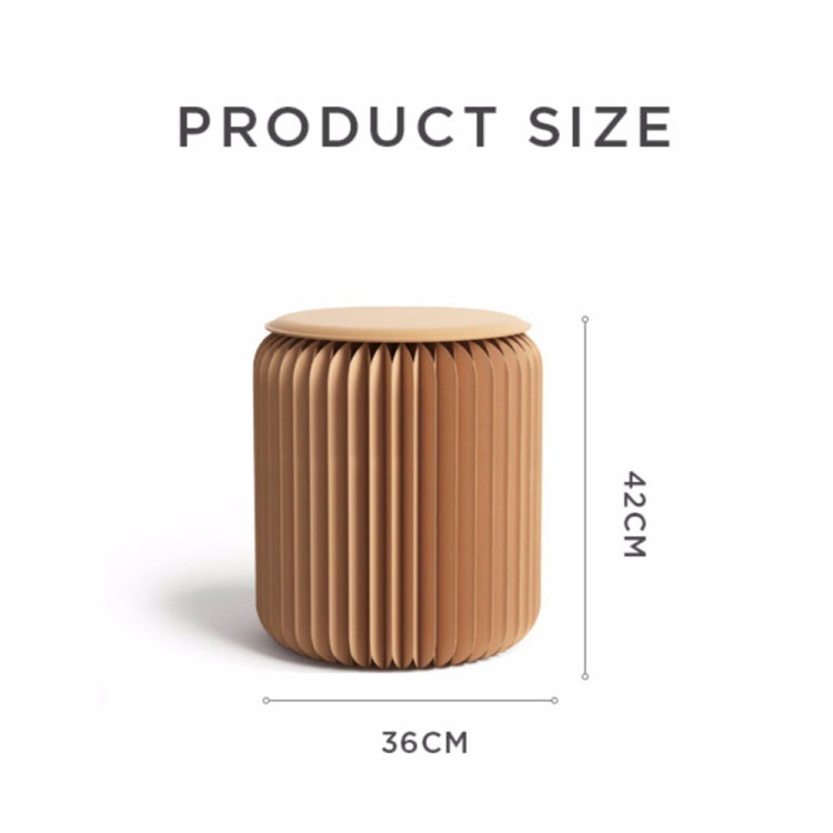 SH-236 Short Folding Paper Stool Household Multifunctional Convenient Stool, Brown, White, Red, Black, Pink, Purple, Green, Blue, Yellow, Orange