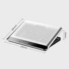 NUOXI Q5 Notebook Radiator Base Computer Aluminum Alloy Plate Pad Fan Bracket, Silver, Black