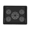 NUOXI S500 Double Switch Control Laptop Radiator Five-Fan Multi-Angle Adjustment Computer Base without Speed Regulation