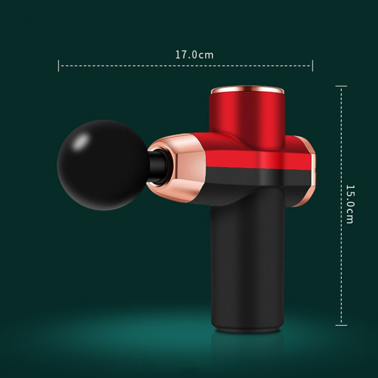 12V Mini Fascia Gun  Electrical Muscle Relax Massage Gun, Black Red, Black Green, Gray