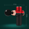 12V Mini Fascia Gun  Electrical Muscle Relax Massage Gun, Black Red, Black Green, Gray