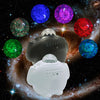 SC515-03 Remote Control Bluetooth Music Starlight Water Pattern Projection Bedroom Night Light USB Sound Control Full Star Laser Stage Lamp, White, Black