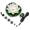 Solar Fountain Floating Views Garden Pool Water Scene, Lotus Leaf Flower Style,Color Random Deilvery, Lotus Leaf Flower Solar Fountain