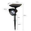 Outdoor Solar Rotating Colorful Project Lamp Grass Garden Solar Light, Rotating RGB Upgrade