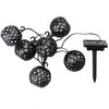 Solar Flame Ball Light String Outdoor Solar Courtyard IP44 Waterproof Light, 6 in 1, 8 in 1