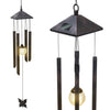 Outdoor Solar LED Wind Ring Lamp Waterproof Stainless Steel Garden Hanging Lamp Decoration Light
