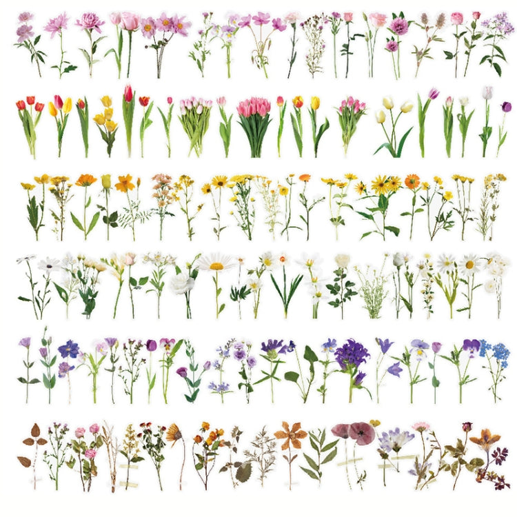 40 in 1 Fresh Hand Account Diary DIY Sticker Color Random Delivery