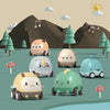 Cartoon Cute Pet Pull Back Car Children Mini Puzzle Inertia Car Toy