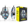 T-WOLF V10 USB Interface 7 Buttons 6400 DPI Gaming Wired Mouse Custom Macro Programming 4-Color Breathing Light Gaming Mouse, Cable Length: 1.5m, Black, Gun Color