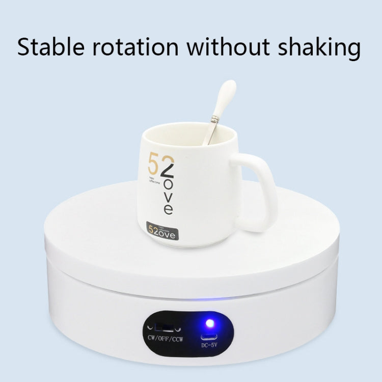ND120 USB Automatic Rotating Camera Table Hand-Made Panoramic Display Table Turntable, 12cm/Powered by USB(W)