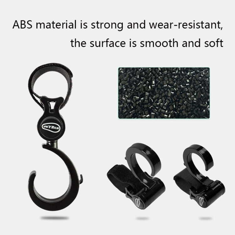 JOYREN 2pcs/Set Baby Stroller Non-Slip And Durable Hook, 2 Sets Stroller Hook