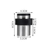 Rubber Anti-Collision Door Gear Punching Stainless Steel Round Door Resistant Home Floor-Shaped Cylindrical Door Touch, 46mm Punch, 60mm Punch, 80mm Punch, 46mm Punch-free, 60mm Punch-free, 80mm Punch-free, Brushed Steel 46mm With Plastic Head+Punch-fr...