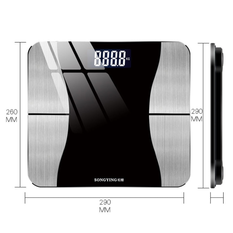SONGYING SY06 Smart Body Fat Scale Home Body Weight Scale, Charging Version(290x260mm)