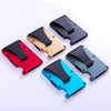 Carbon Fiber Wallet Metal RFID Bank Card Holder, Golden, Black, Blue, Red, Gray