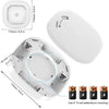 1145 Human Body Induction Ceiling Light Wireless Installation Battery Ceiling Lamp, White Shell White Light, White Shell Warm Light