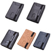 RFID Anti-Theft Aluminum Alloy Card Case, Carbon Fiber Black, Mad Horse Black, Crocodile Black, Tree Cedar Apricot, Mad Horse Blue