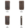 Contacts Family CF1121  Retro Crazy Horse Leather Watch Storage Box Single Watch Seat Portable Watch Zipper Bag, CF1121