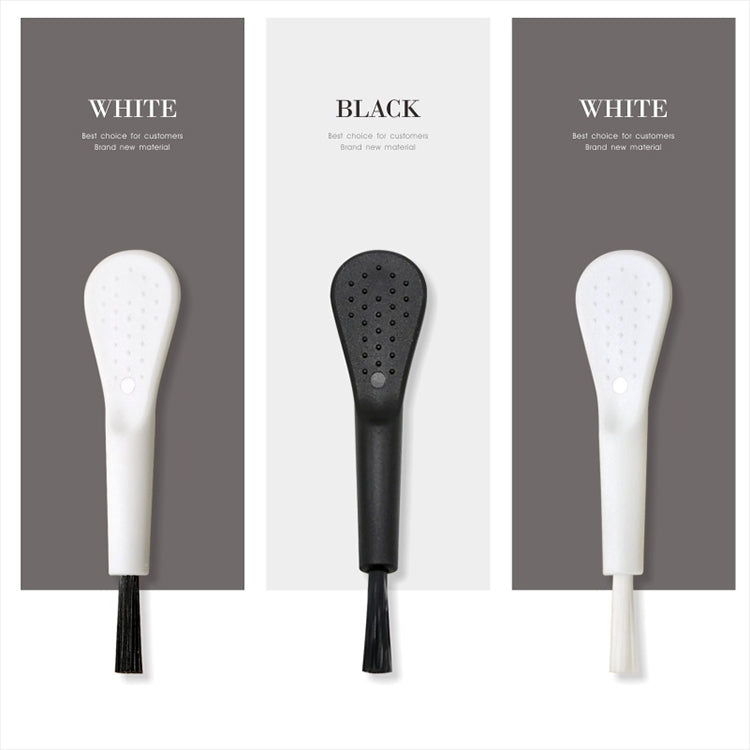 100 PCS ZX-008 Plastic Mini Brush Mobile Phone Screen Mosquito Killer Lamp Humidifier Keyboard Cleaning Brush, White Handle White Hair, White Handle Black Hair, Black Handle Black Hair
