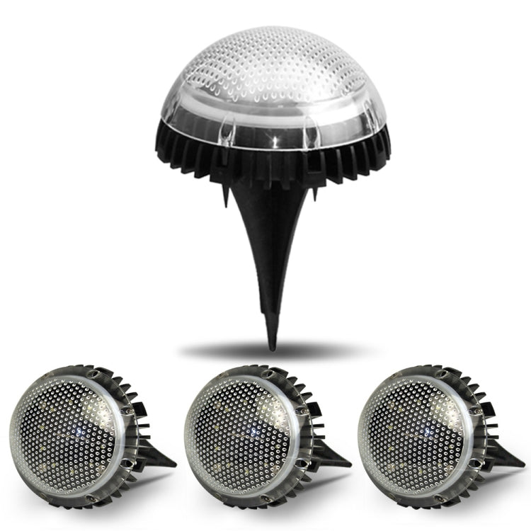 8 LEDs Solar Circular Underground Light Outdoor Waterproof Lawn Stair Light, Light Color: