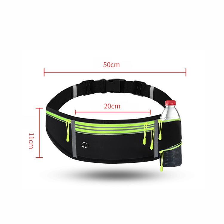 MF-008 Outdoor Sports Fitness Waterproof Waist Bag Phone Pocket, Style:, Four Pockets, With Water Bottle Bag